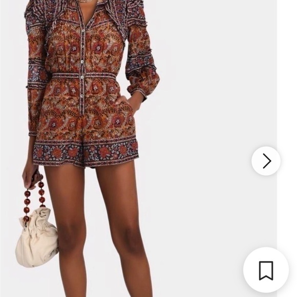 NWT Sea Rosita Border Long Sleeve Romper - Picture 4 of 6